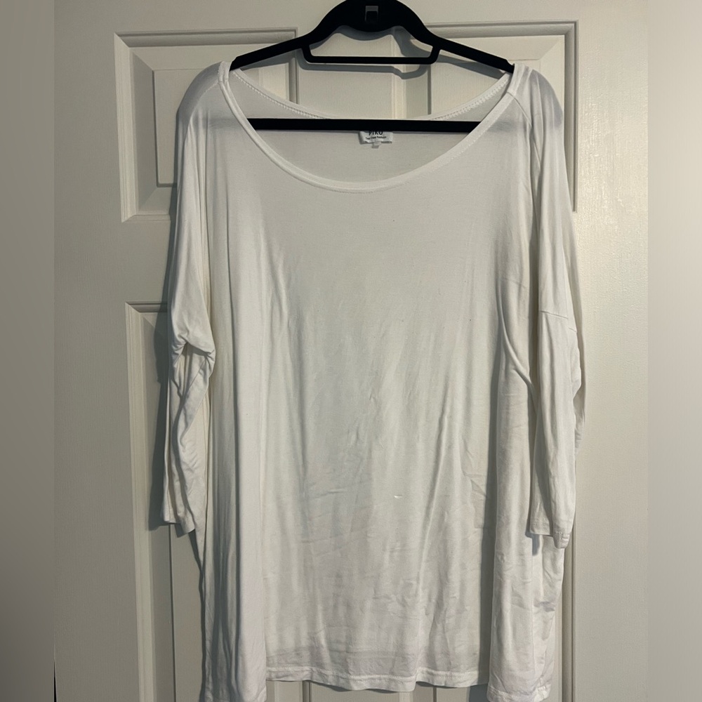 White Piko Top